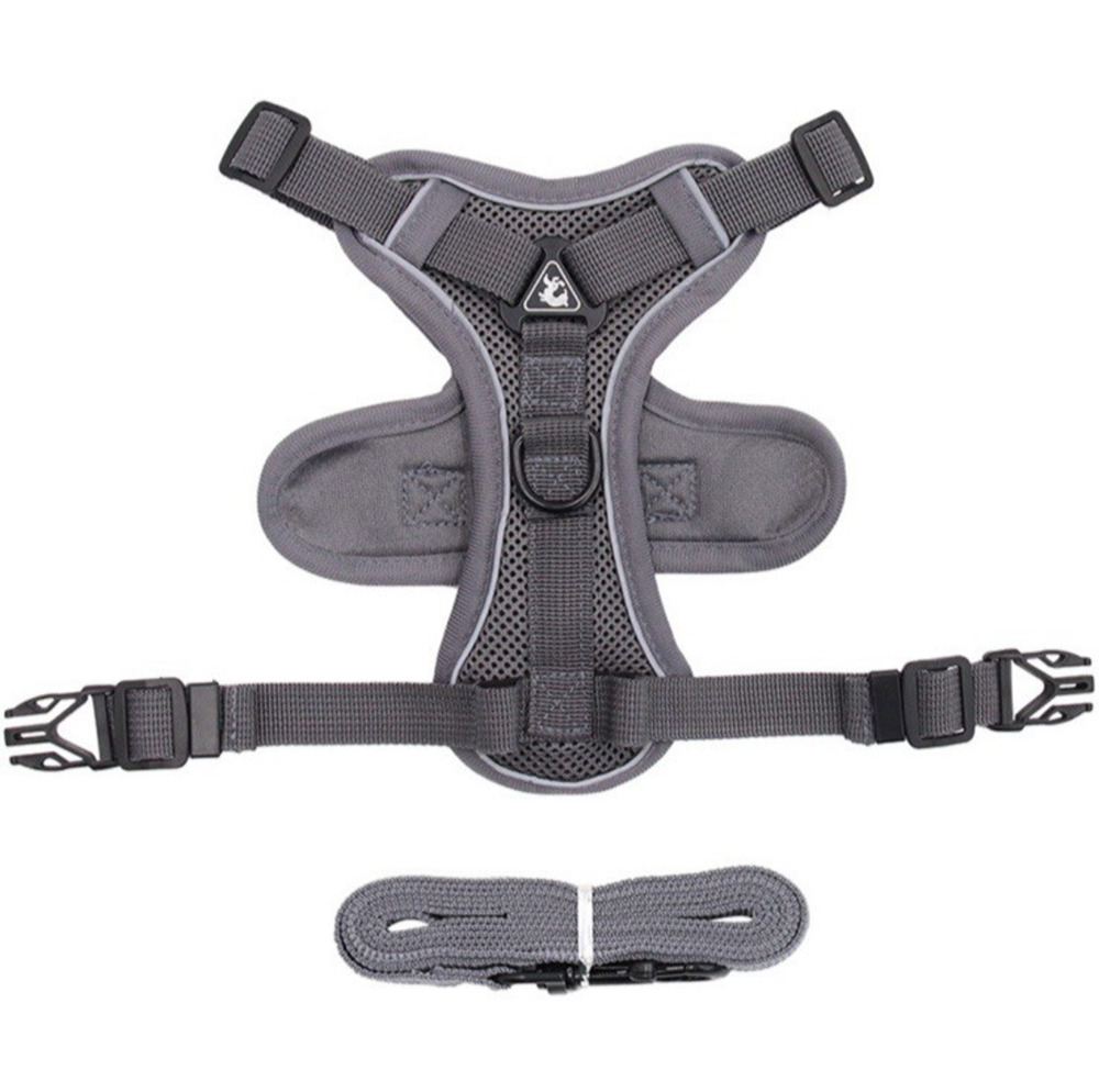 No-Pull Dog Harness with Leash – Adjustable Reflective Breathable Mesh